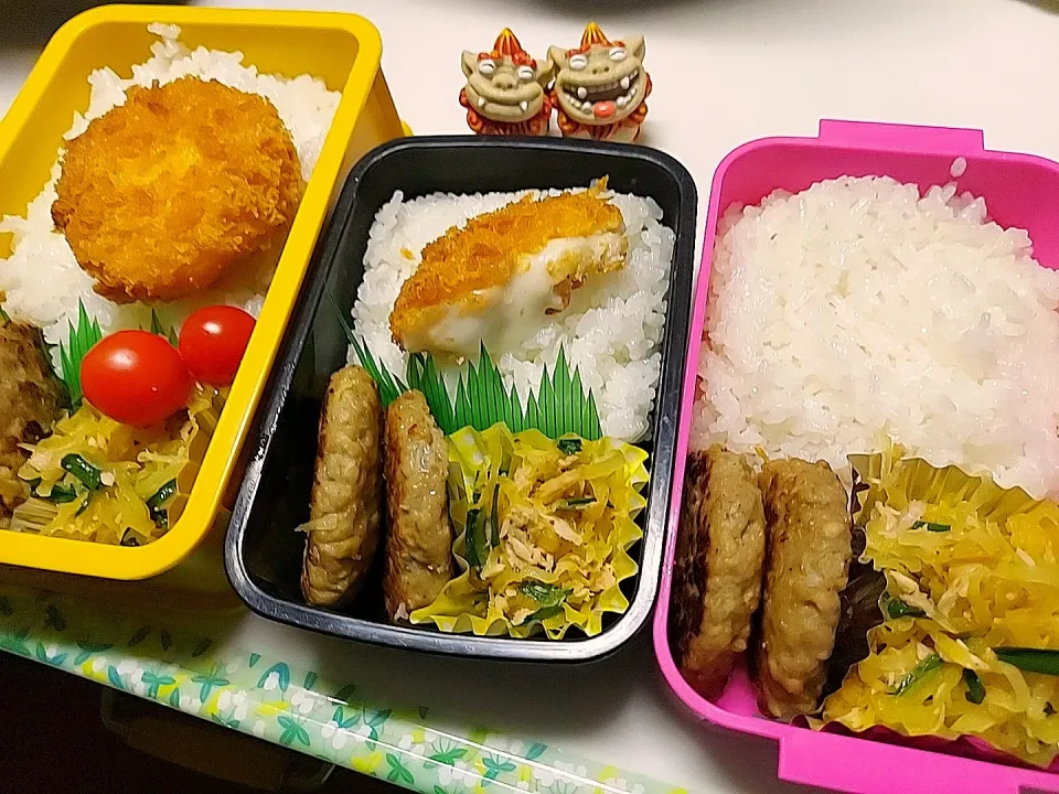 夫弁当､娘弁当､私弁当|みどりさん