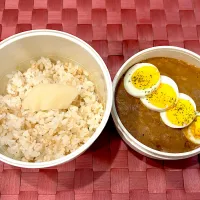 中学生息子のお弁当🍱 カレーライス弁当🍱🍛|Snow10さん