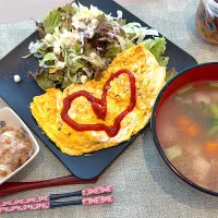 朝ごはん♡オムレツ|ぷにこ♡さん