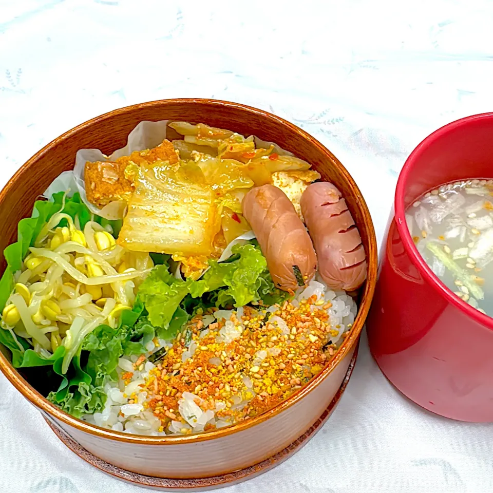 厚揚げキムチ漬けと白菜炒め弁当|ゆっきーさん