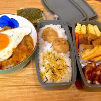 朝ごはんと今日のお弁当|ひーさん