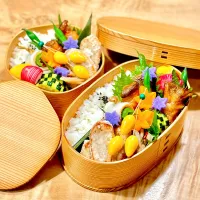 エリンギの肉巻&里芋の唐揚げ弁当|1480_kojiさん