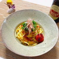 和風梅肉ソースパスタ| アルティッチョさん