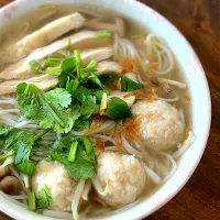 鶏のせ麺 (ブン)