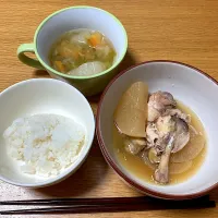 ＊寒い朝に、鶏手羽大根＊|＊抹茶＊さん