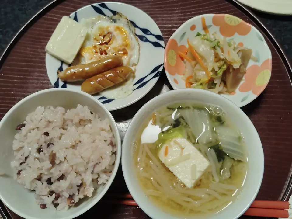 小豆ごはんと味噌汁|由紀子さん