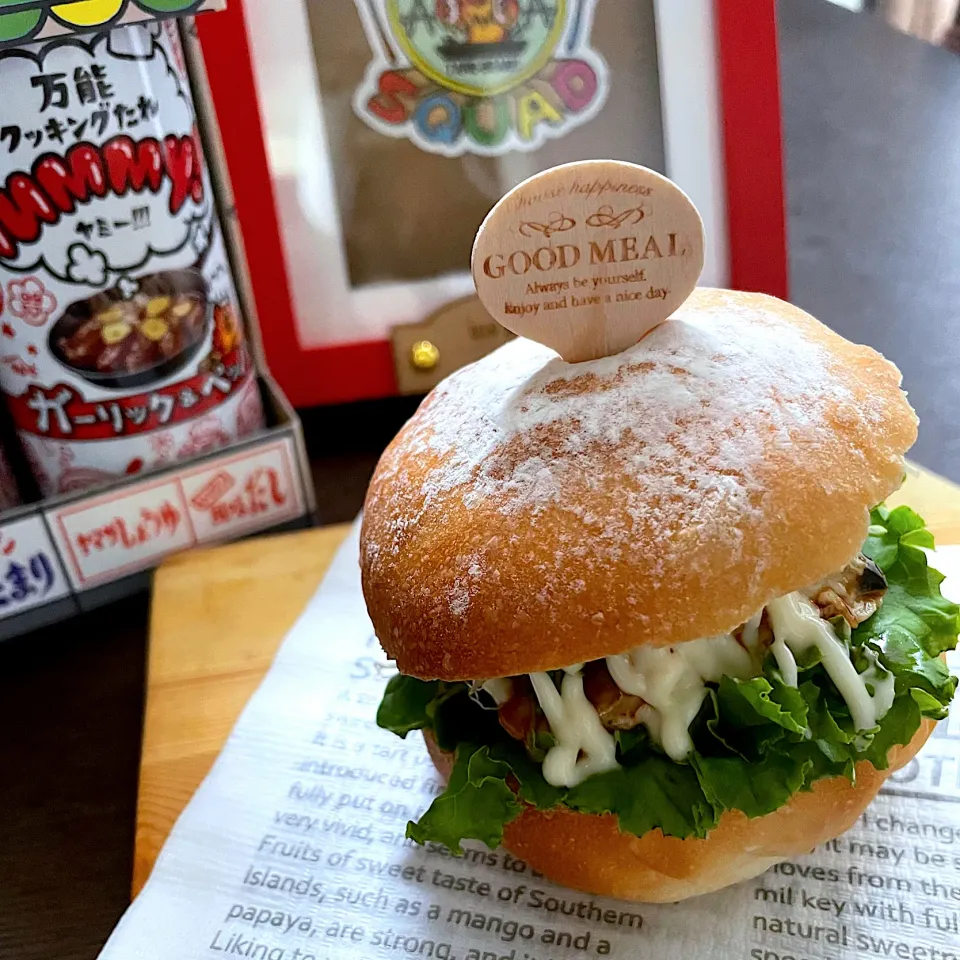 Yummy！で鯖バーガー🍔|まぁちゃんさん