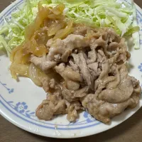 限界豚肉の生姜焼き|やっさんさん