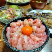 🦐甘エビ丼🦐|じゃじゃまるさん