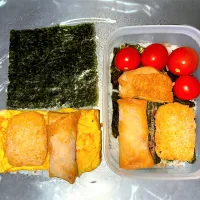 11/20  子のおにぎらずと自分弁当  茶色弁当…|なかちゃんたまごさん