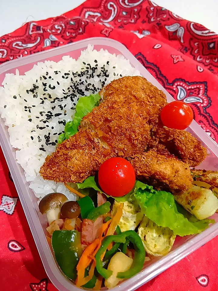 ピーマン炒めささみフライ弁当|yayoi.Kさん