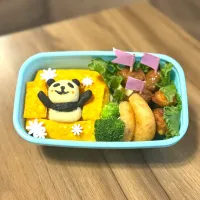 パンダのオムライス弁当🐼|つくねさん