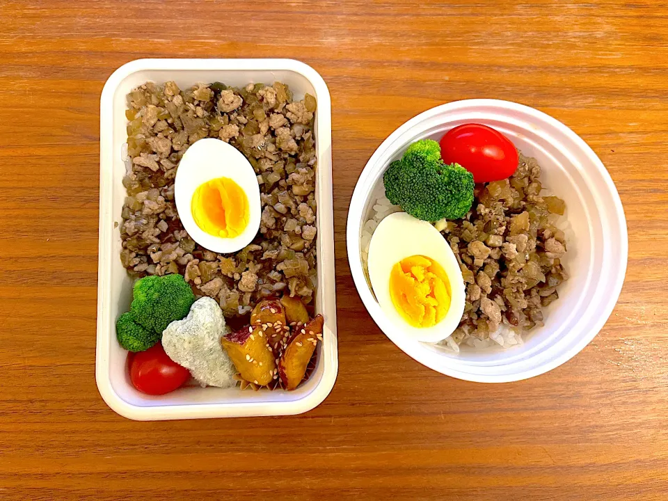 野菜と肉のそぼろご飯弁当|みたらしさん