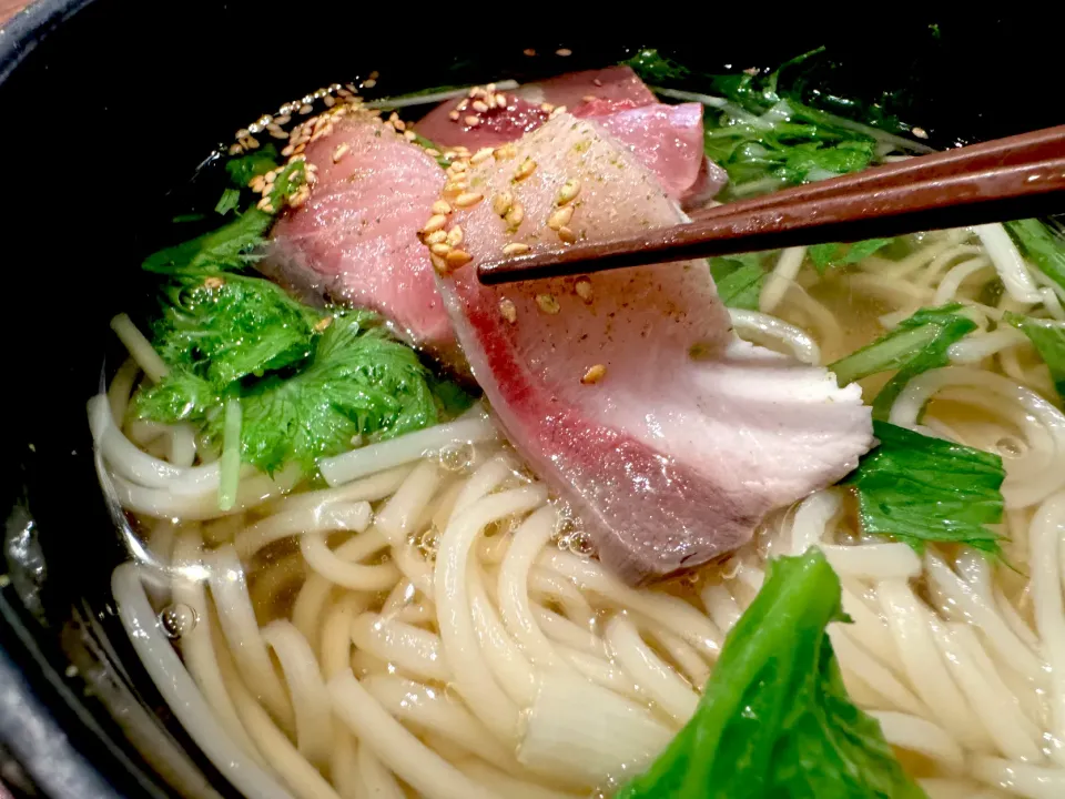 鰤しゃぶ温めん|半田手延べそうめんの店 阿波や壱兆さん