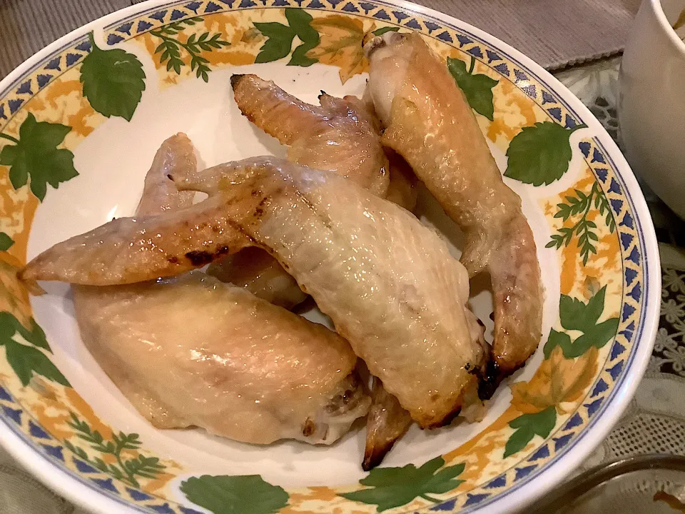 鶏の手羽先焼き😋|アライさんさん