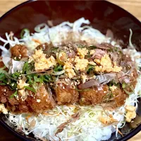 ☆にんにく醤油かつ丼|まぁたんさん