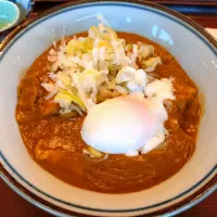 カレーきしめんに温玉トッピング|Ikue Sawadaさん