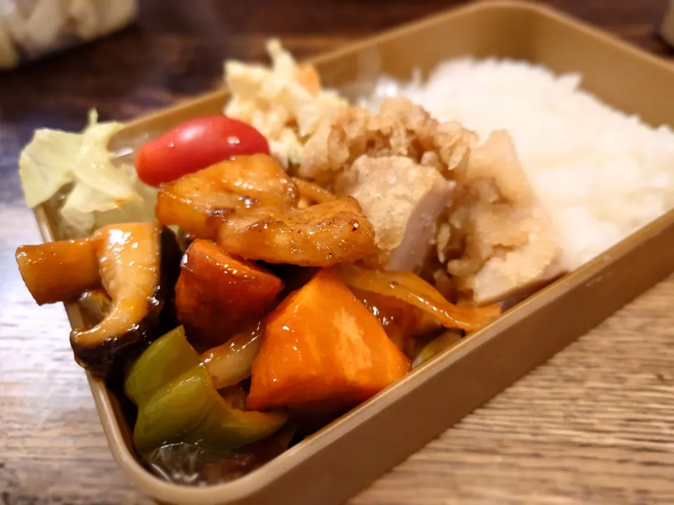 酢豚弁当(*^^*)|しーPaPaさん