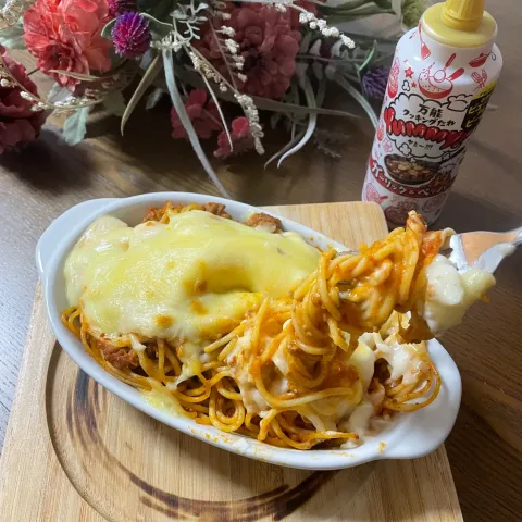 「ヤマサ 万能クッキングたれ Yummy! ガーリック&ペッパー」を使ってみたSnapdishの料理・レシピ写真:Yummy!でホワイトミートソースグラタン✨
