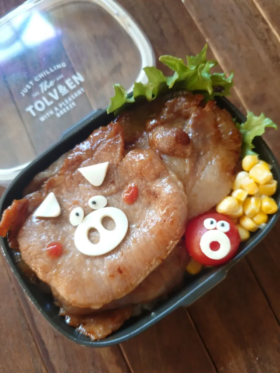 漢の…次女用🍱どシンプルな豚丼弁当|ᵏᵒᵘさん