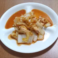 白菜と鶏小肉の焼き肉のたれ炒め| ナナさん