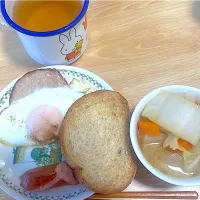 結構、色々あった！朝ごはん🎵| ぽんぽこまめだ。さん