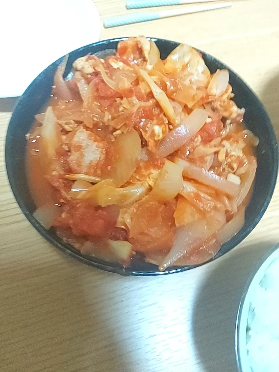 豚とキャベツのクミントマト煮|るかぱぱさん