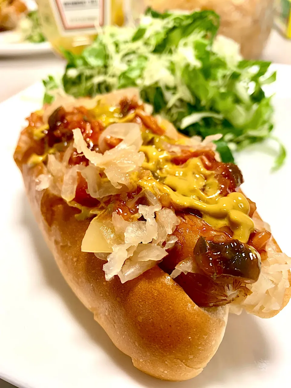 German Sausage (Bockwurst) Hot Dog|gonbenさん