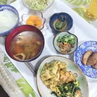 青のり鶏天お昼の定食です✨