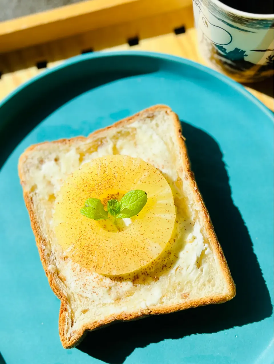 パイナップルクリームチーズトースト🍍 Pineapple Cream Cheese Toast|アッコちゃん✨さん