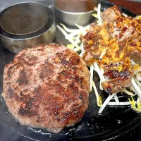 オリーブ牛の肉バーグ&カットステーキセット|坂の上の友さん