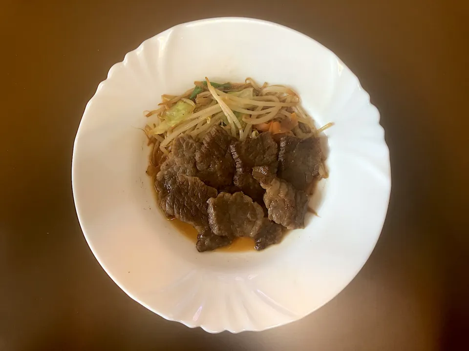 牛肉の生姜焼き|ばーさんさん