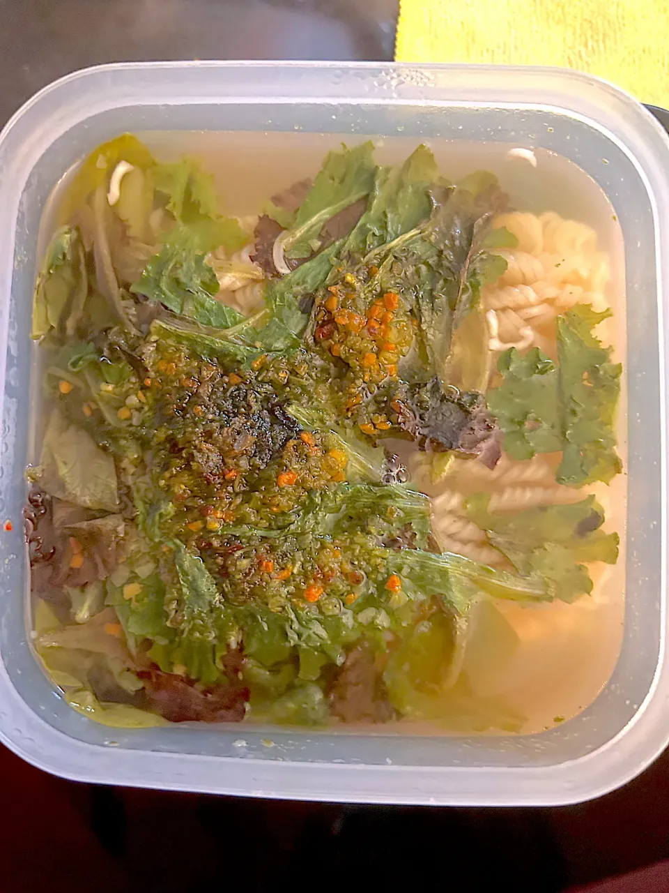 Noodles with lettuce and a homemade spice mix|Kareem Boogieさん