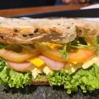 egg mayonnaise with ham sanwhich|rufvalさん