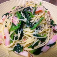 ベーコンとほうれん草の和風パスタ|y.,yuukiさん