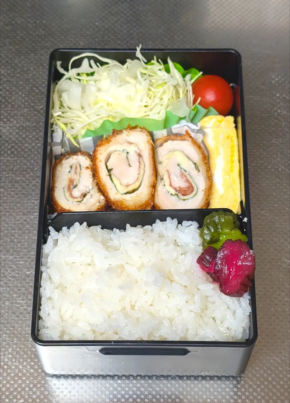 鶏ささみの梅紫蘇チーズフライ弁当|黒川克博さん