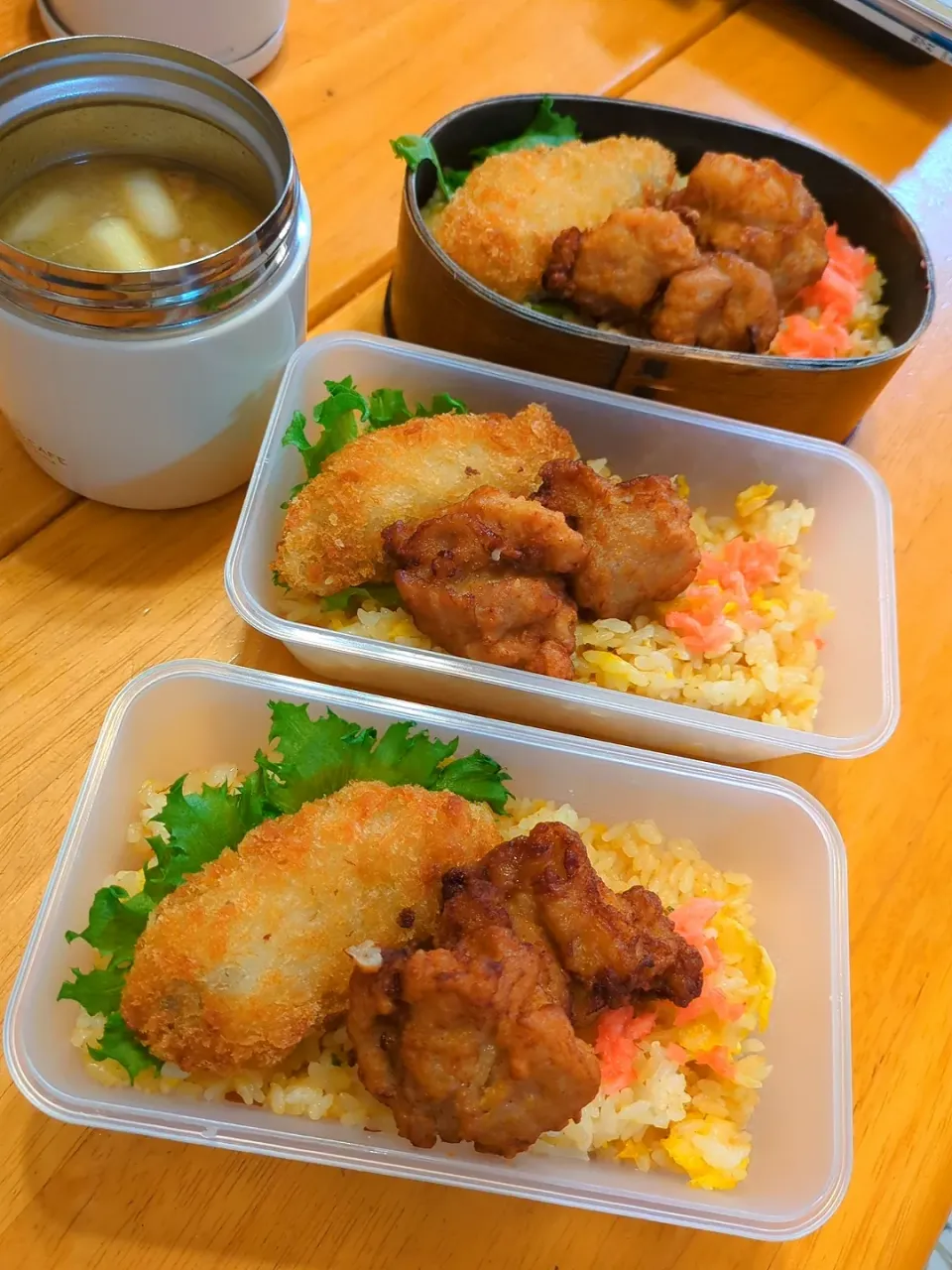 スープジャー登場！！炒飯と豚汁弁当|さやかさん