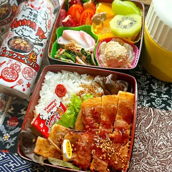 Snapdishの人気料理写真:2024/11/25豚ロース肉にYummy‼︎タレビーム弁当