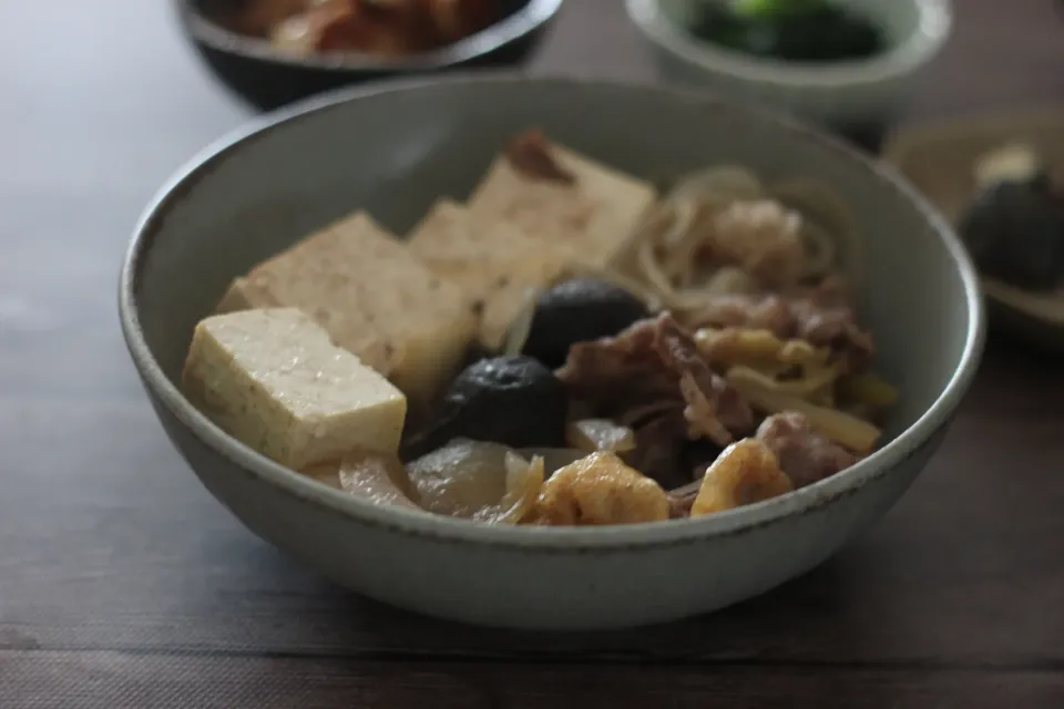 糀甘酒で黒毛和牛の肉豆腐|ちいさなしあわせキッチンさん