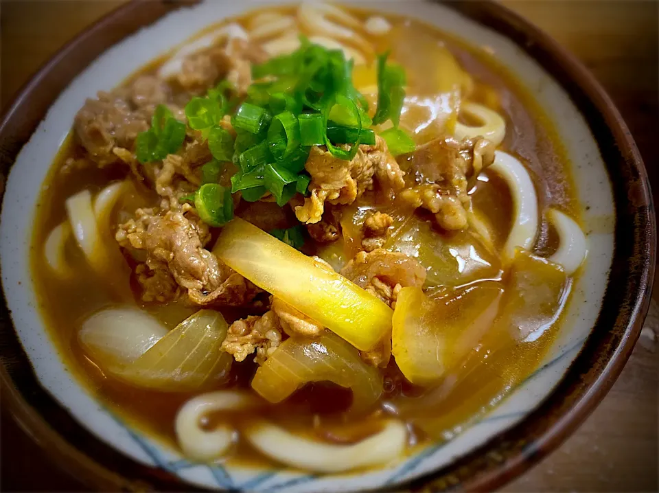 和風出汁のカレーうどん|名状しがたいゴミムシのようなものさん