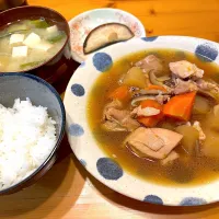 鶏大根、焼き椎茸、お味噌汁|Kouji  Kobayashiさん