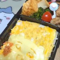 ちいかわチ－ズオムライス弁当🍱|お弁父ちゃん‼️さん