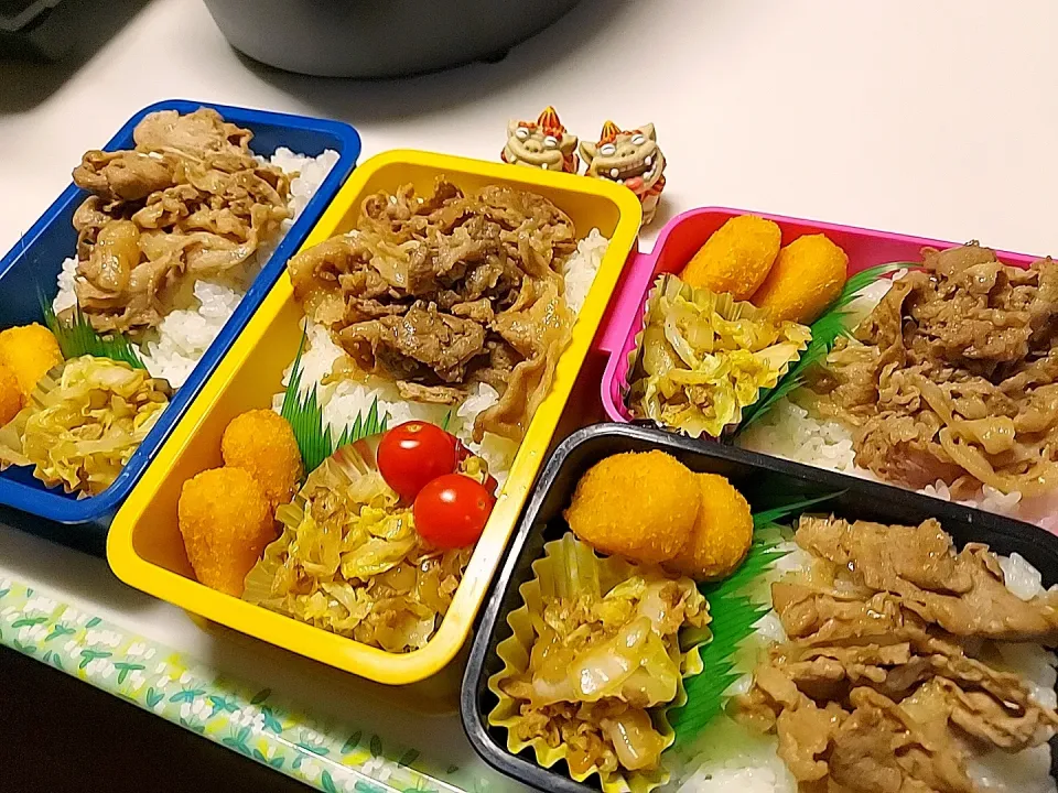 夫弁当､息子弁当､娘弁当､私弁当|みどりさん