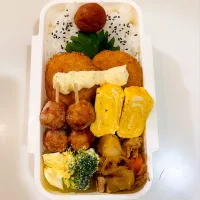 11/26 サーモンメンチカツ弁当|なおちゃんさん