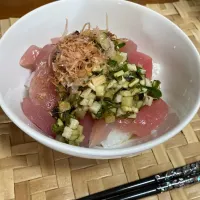 マグロ丼山形のだしぶっかけ|鳩間彩乃さん