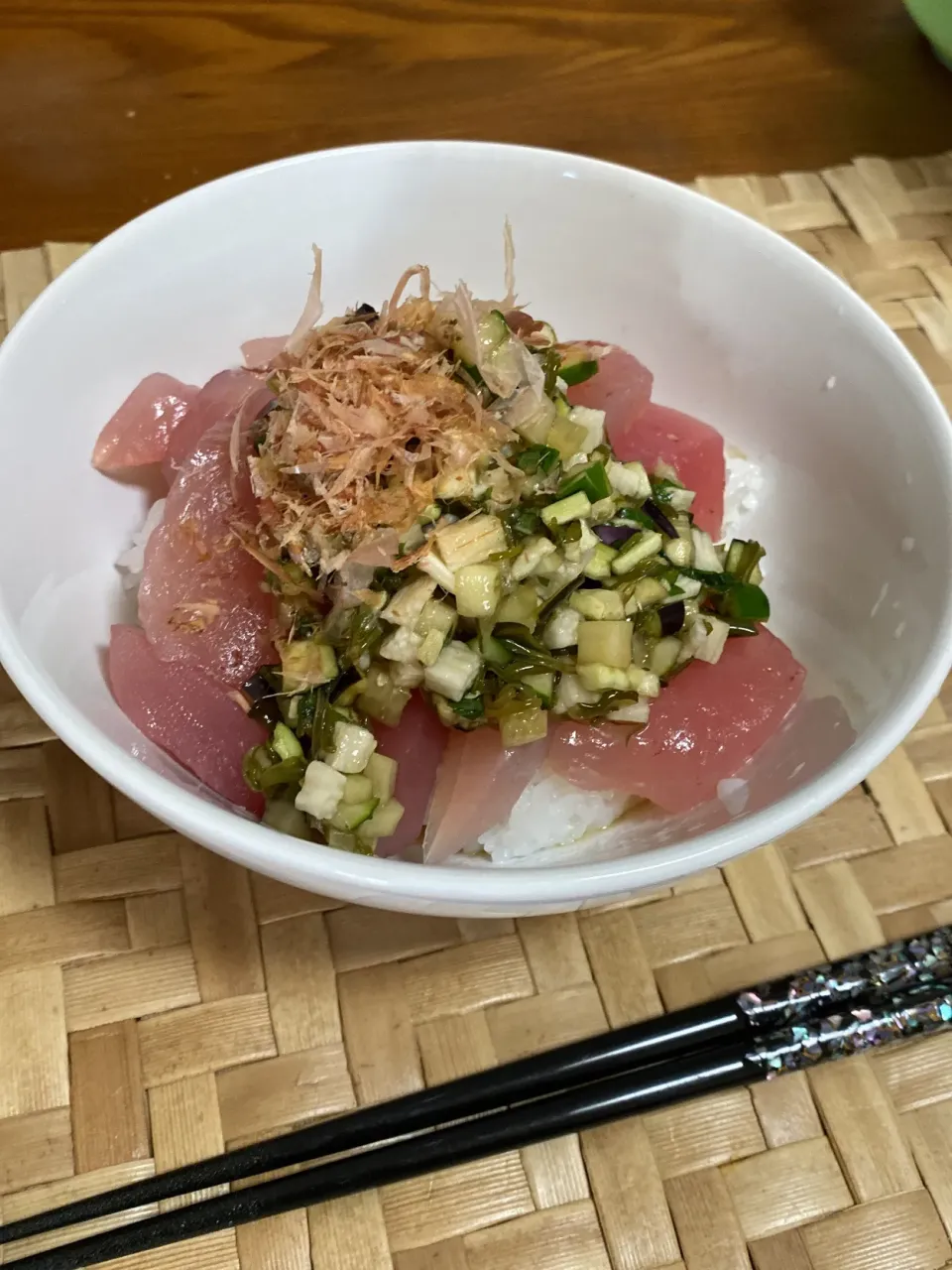 マグロ丼山形のだしぶっかけ|鳩間彩乃さん