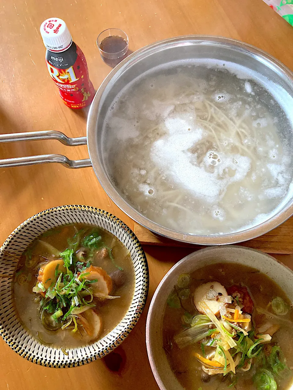 釜茹で全粒粉稲庭うどん🌱具沢山豚しゃぶ昆布つけ麺❀.(*´◡`*)❀.|さくたえさん