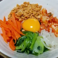 パパ盛付け👨ビビンバ丼|ぱんだのままんさん