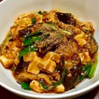 「和風  麻婆豆腐💦」
梅やきめし&スープを添えて晩ごはん|ばくあんしゃさん