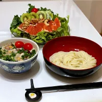 豆グリーンカレーつけ汁うどん|マニラ男さん